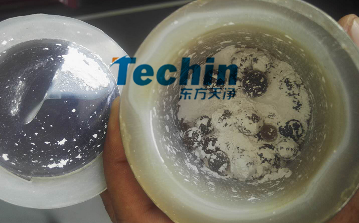 份子筛研磨后
